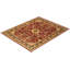 Tapis unique noué à la main Keenan - Bourgogne, 8 pi 2 po x 10 pi 2 po