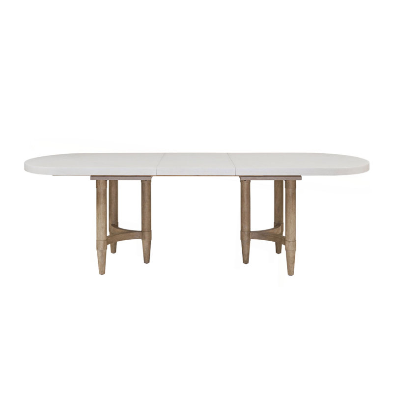 Triad Double Pedestal Dining Table With Leaf