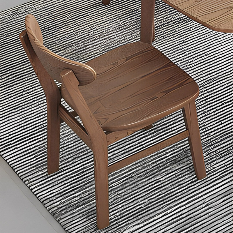 Household solid wood dining table sets, 29.92"H x 55.11"L x 31.49"W