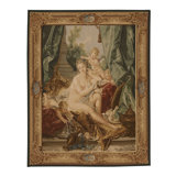 Hand-Knotted High-Quality Green and Red Area Rug