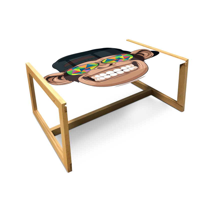 Jakelynn Sled Coffee Table, 90cm H x 62cm W x 40cm D