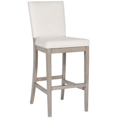 Juliet Upholstered Stool with Solid Wood Frame