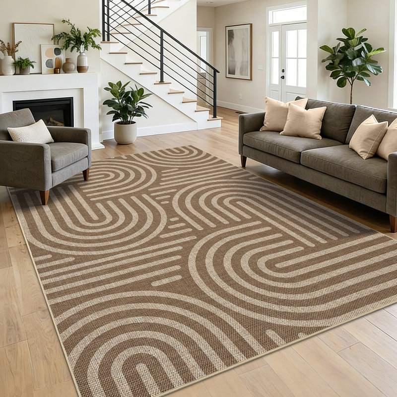 Abstract Rug Washable Area Rugs,Non Slip Indoor Modern Hallway Stain Resistant Indoor Outdoor Carpet for Entryway Patio Backyard