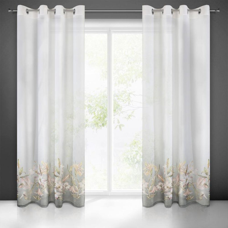 Pamela Eyelet Semi Sheer Curtain