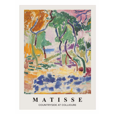 «Landscape and Nature Henri Matisse Countryside at Collioure», reproduction d'art non encadrée
