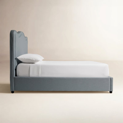 Upholstered Scalloped Bed