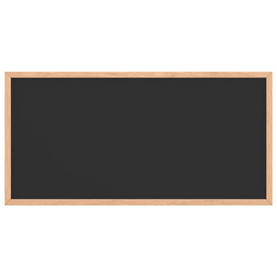Chalkboard With Solid Pine Wood Frame Black