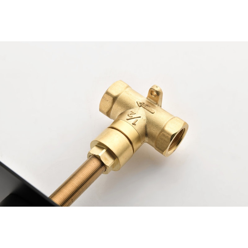 Robinet de douche 3/4 "avec contrôle de volume réglable en nickel brossé 3 pièces