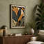 Golden Tropical Frame Art Deco 1 Piece Wrapped Canvas Wall Art-1909737028-1909737035