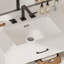 Meuble-lavabo 31 po avec verre trempé, blanc-1569519566