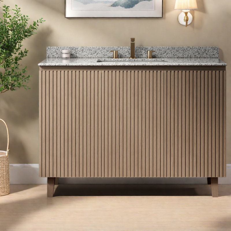 Freestanding Standard With Granite Top, 48.03