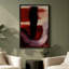 Framed Canvas Wall Art - Red Abstract Art Wall Prints for Bedroom-1909133060-1909133061