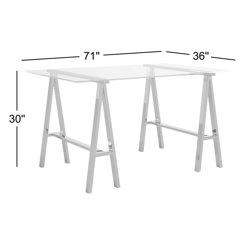 Table de salle à manger Dita, l 55 x P 36 x H 30, Doré