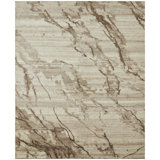 Nomad Haven Wool Hand Knotted Area Rug in Mocha Marble