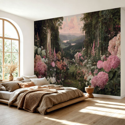 Papier peint adhésif auto-adhésif moderne pour la chambre à coucher L 69 po x l 96 po Peel and Stick