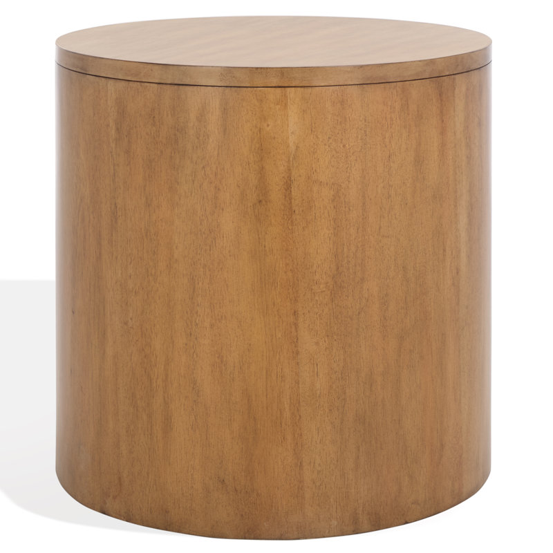 Daiya Round 1 Draw Wood Nightstand, Natural