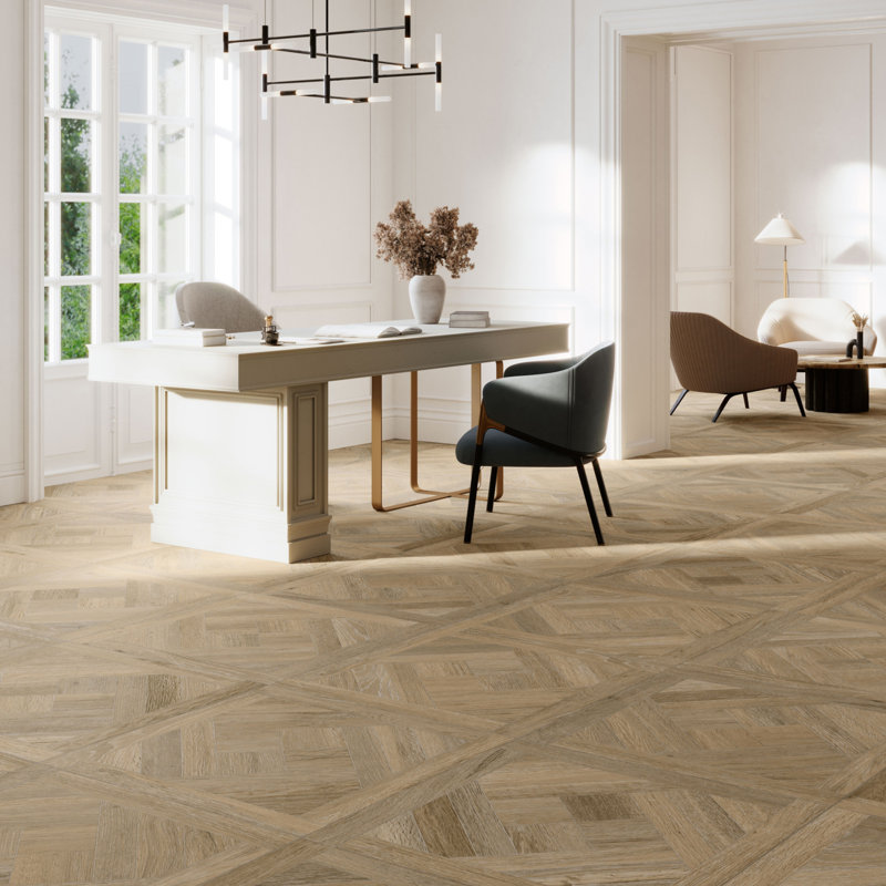 Spanish Arborix Porcelain 24"x 24"x 9mm Floor and Wall Tile Case (4 PCS, 15.5 Sq. Ft.), Brown, Stone Look