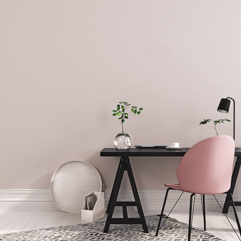Emporium 10.05m x 53cm Metallic Wallpaper Roll, Pink