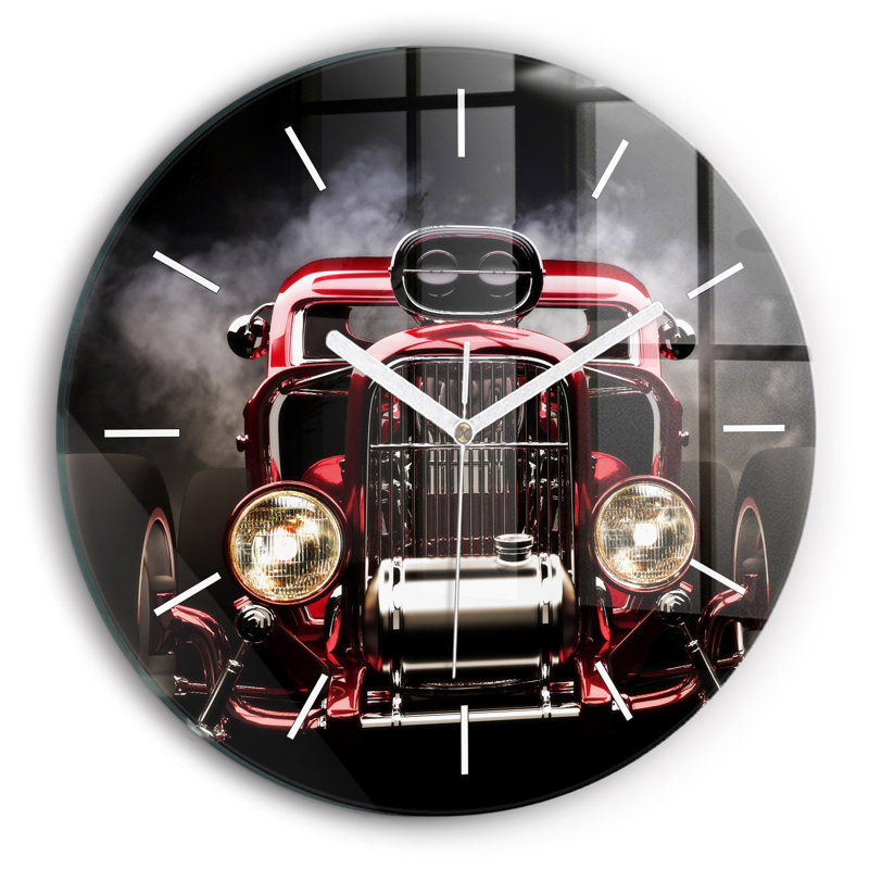 Glass Wall Clock
