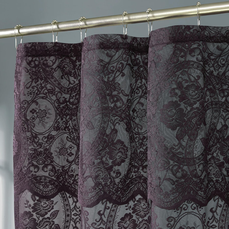 Rideau de douche Sharon Goth, H 72 po x l 36 po, Violet