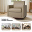 Fauteuil rembourré pivotant-400784218