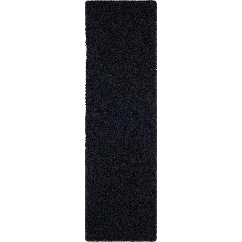 Assar Handmade Tufted Black Area Rug, Runner 2'3" x 6'