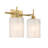 Omperkash 2-Light Bathroom Vanity Light in Natural Brass-771597261