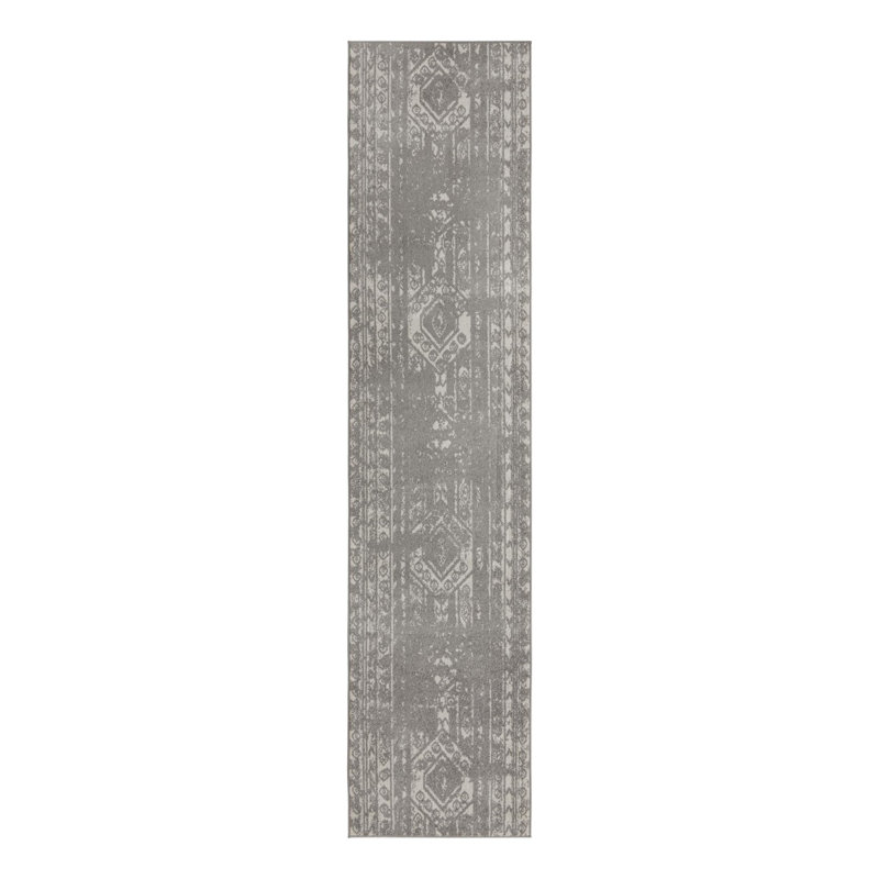 Geometric Indoor Rug, Runner 3'3" x 14'