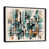 Toile avec cadre flottant noir