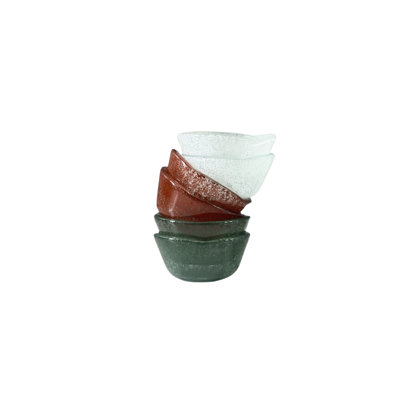Glass Pinch Pots
