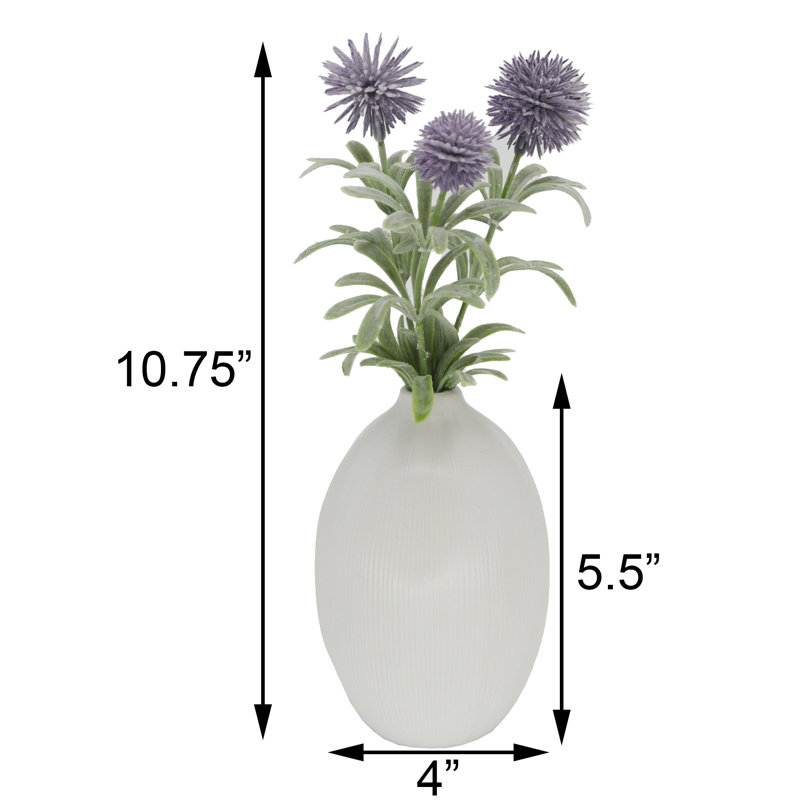 Centre de table Olszewski Ranunculus dans un vase, Mauve