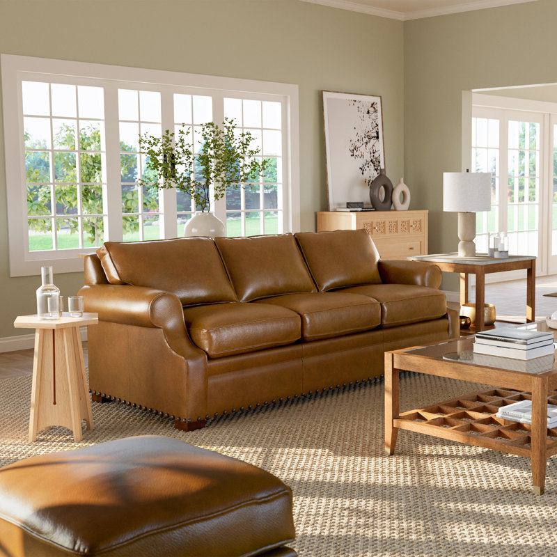 Cornell 92'' Leather Sofa