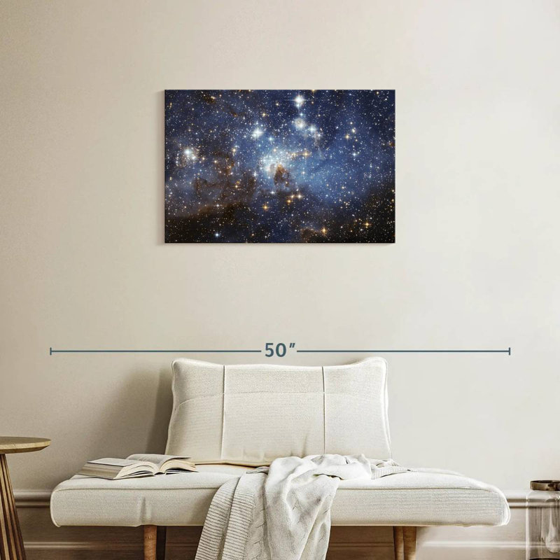 Oberle, peloton d'étoiles, H 20 po x l 30 po