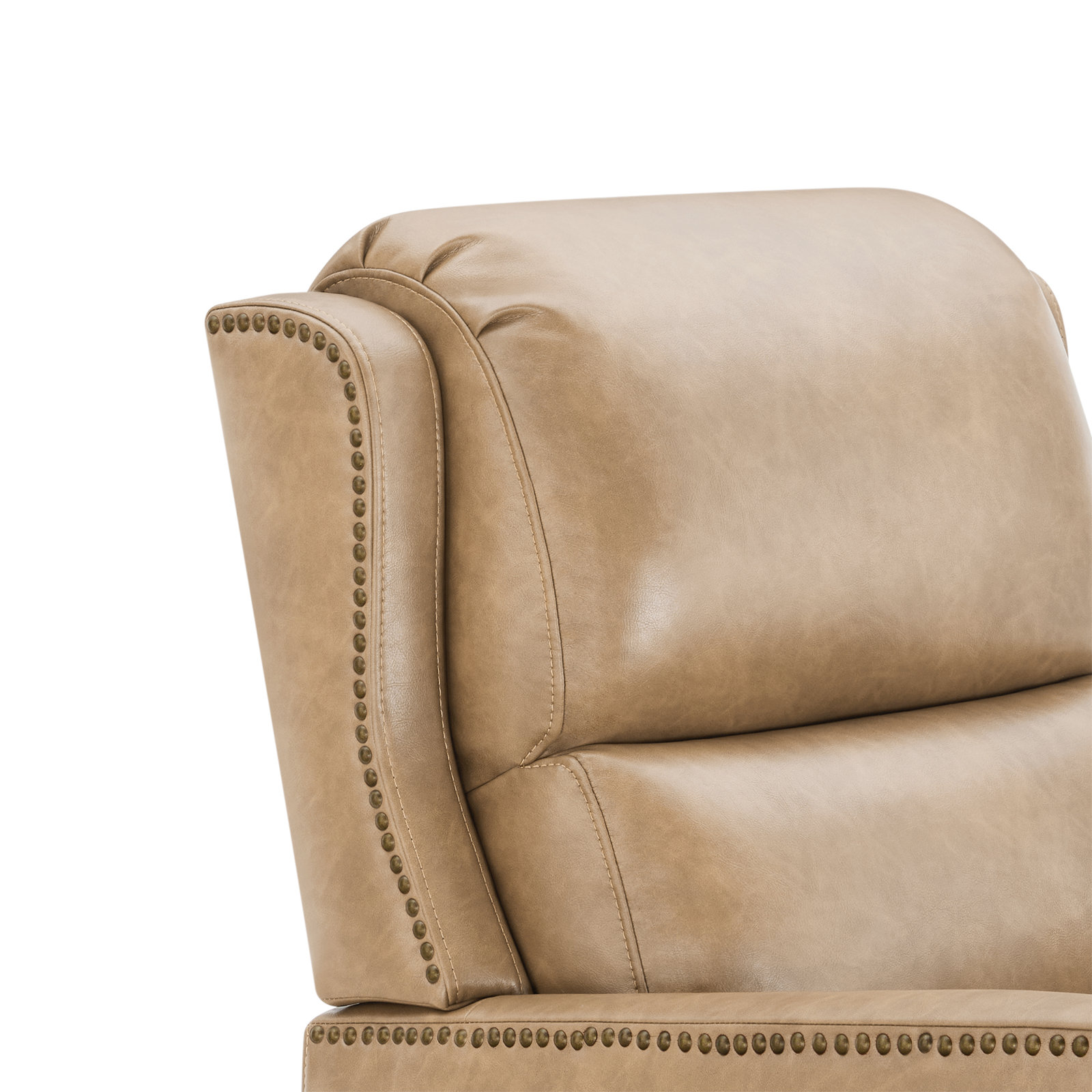 Beecher Faux Leather Accent Chair, Copley Tan