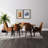 7-Piece Dining Table Set for 6, Wave-Edge Dining Table with 6 Upholstered Chairs Contemporary Dining Room Home Dining Furniture-233220604-227339143