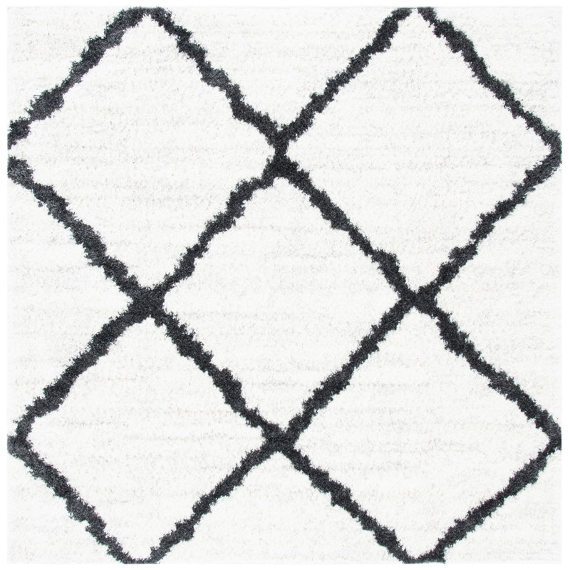 Powe Shag 500 Performance Geometric Rug, Square 6'7"