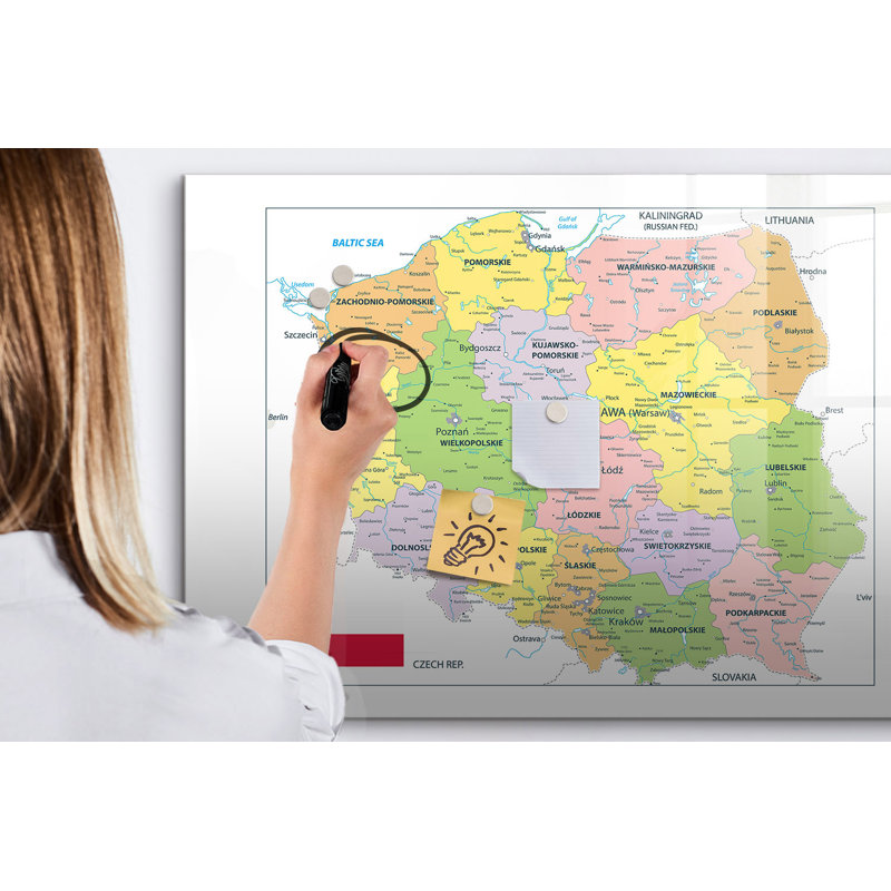 Magnetic Glass Dry Erase Board