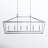Hertford 6-Light Steel Dimmable Linear Chandelier-2057452405
