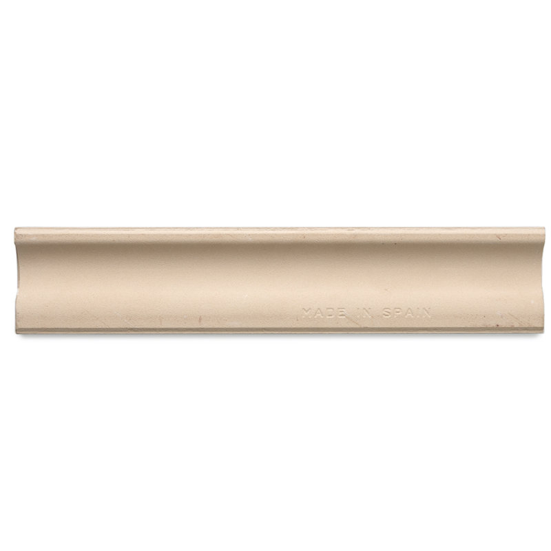 Chelsea 10" x 2" Ceramic Chair Rail Tile Trim, Acero