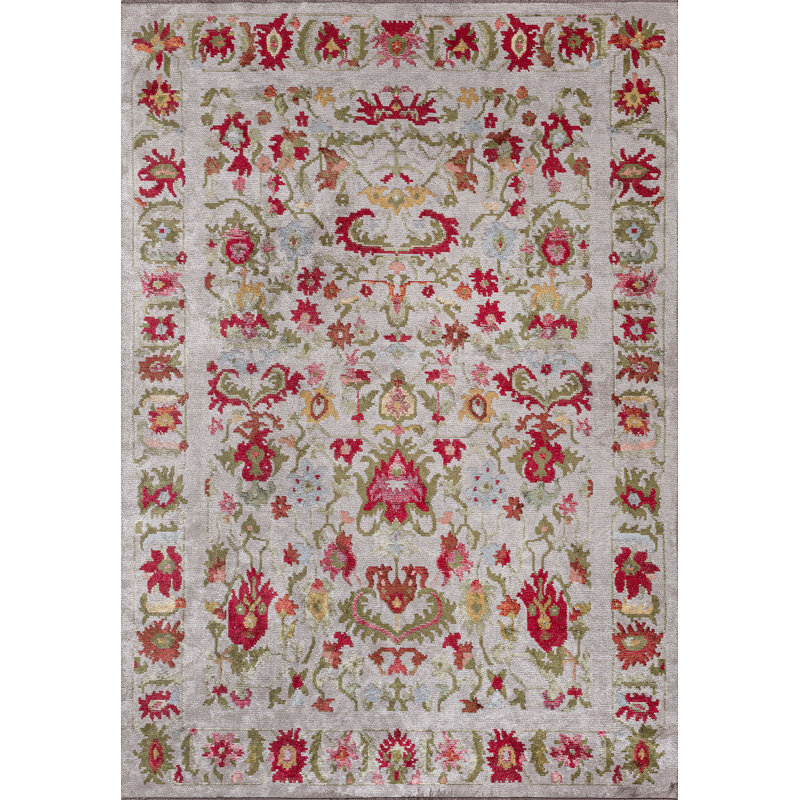 Danyell Oriental Hand Loom Indoor / Outdoor Area Rug, Rectangle 5'3" x 7'6"