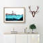 Mackinac Bridge in Michigan in Abstract - Picture Frame Graphic Art Print-55759060-55759059