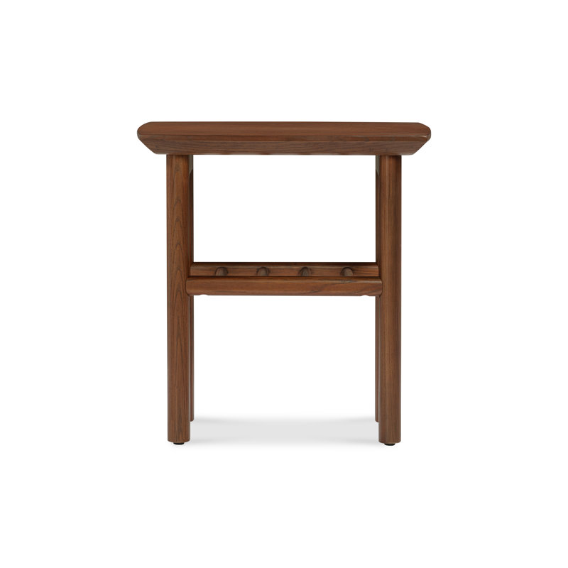 Table d'appoint Amelia noyer foncé, Noyer foncé
