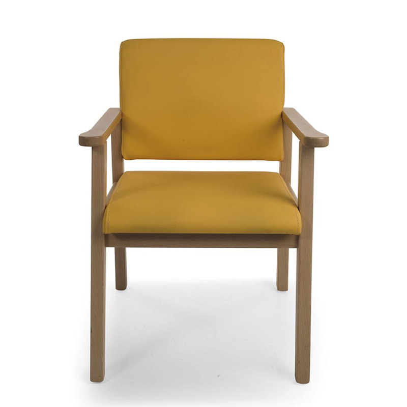 Adeliene Upholstered Armchair, Brown, Yellow