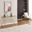 Antaeus 120cm Glass Top Console Table