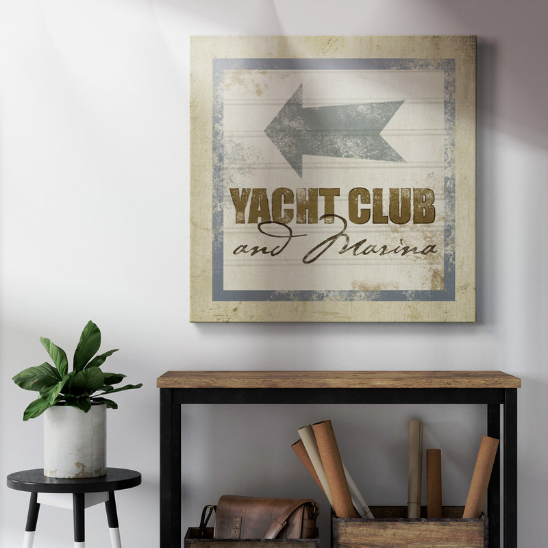 Signe de plage - reproduction sur toile tendue, H 32 po x l 32 po x P 1 po