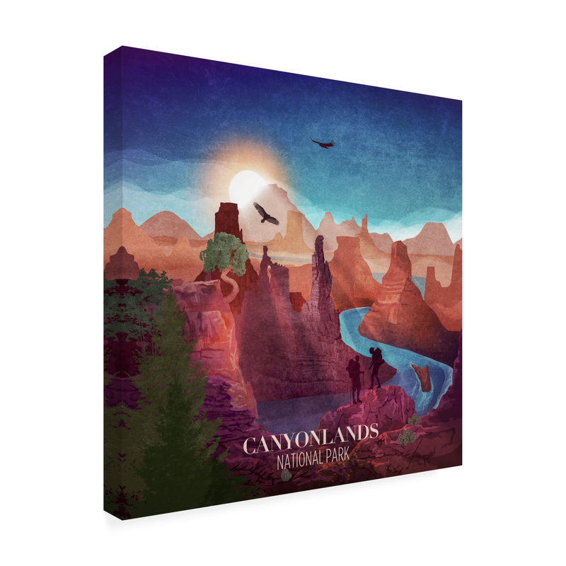 Art sur toile Emel Tunaboylu Canyonlands, H 14 po x l 14 po