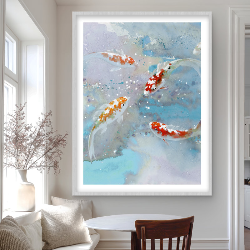 «Koi Fish», reproduction encadrée