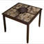 Grande table bistro espresso de style traditionnel avec paresseux amovible 18 po