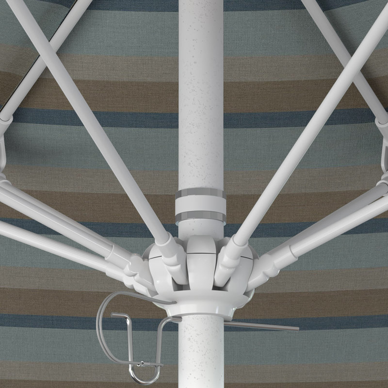 Parasol de marché 90 po Sunbrella, Sunbrella® brume Gateway, Blanc mat