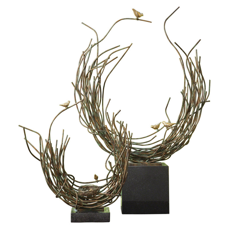 Bird's Nest-Verdi, 21.5" H x 15.5" W x 5.25" D